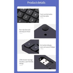 533 35 touches 2.4G Clavier numérique ultra-plat à chargement sans fil