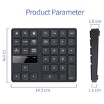 533 35 touches 2.4G Clavier numérique ultra-plat à chargement sans fil