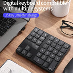 533 35 touches 2.4G Clavier numérique ultra-plat à chargement sans fil