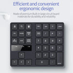 533 35 touches 2.4G Clavier numérique ultra-plat à chargement sans fil
