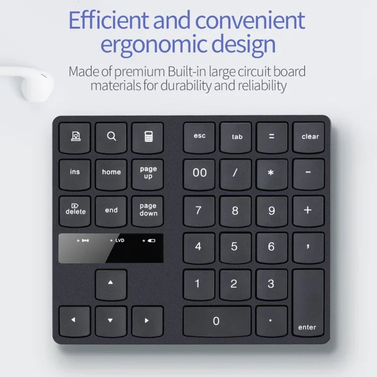 533 35 touches 2.4G Clavier numérique ultra-plat à chargement sans fil