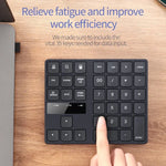 533 35 touches 2.4G Clavier numérique ultra-plat à chargement sans fil