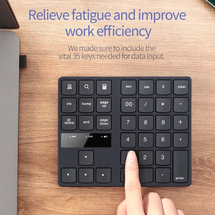 533 35 touches 2.4G Clavier numérique ultra-plat à chargement sans fil