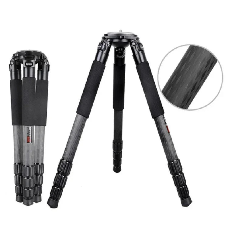 BEXIN ST424C Trépied photographique robuste en fibre de carbone pour caméscope, diamètre maximal du tube : 40 mm, ST424C