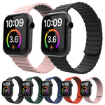 Bracelet de montre à boucle magnétique pour Apple Watch Series 6 & SE & 5 & 4 40mm / 3 & 2 & 1 38mm, pour Apple Watch Series 7 41mm / 6 & SE & 5 & 4 40mm / 3 & 2 & 1 38mm, pour Apple Watch Series 8&7 41mm / SE 2&6&SE&5&4 40mm / 3&2&1 38mm