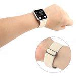 Bracelet en nylon de couleur unie pour Apple Watch Series 6 et SE et 5 et 4 40 mm / 3 et 2 et 1 38 mm, pour Apple Watch Series 7 41 mm / 6 et SE et 5 et 4 40 mm / 3 et 2 et 1 38 mm