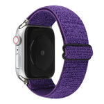 Bracelet en nylon de couleur unie pour Apple Watch Series 6 et SE et 5 et 4 40 mm / 3 et 2 et 1 38 mm, pour Apple Watch Series 7 41 mm / 6 et SE et 5 et 4 40 mm / 3 et 2 et 1 38 mm