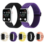 Bracelet en nylon de couleur unie pour Apple Watch Series 6 et SE et 5 et 4 40 mm / 3 et 2 et 1 38 mm, pour Apple Watch Series 7 41 mm / 6 et SE et 5 et 4 40 mm / 3 et 2 et 1 38 mm