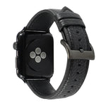 Litchi Texture Genuine Leather Watchband For Apple Watch Series 6 & SE & 5 & 4 40mm / 3 & 2 & 1 38mm, For Apple Watch Series 7 41mm / 6 & SE & 5 & 4 40mm / 3 & 2 & 1 38mm