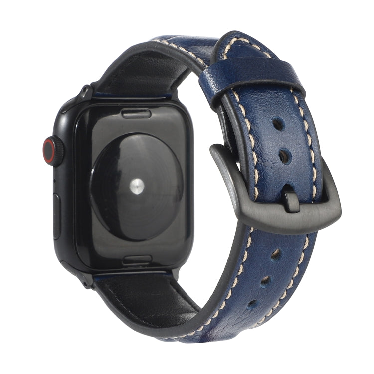 Genuine Leather Watchband For Apple Watch Series 6 & SE & 5 & 4 44mm / 3 & 2 & 1 42mm, For Apple Watch Series 7 45mm / 6 & SE & 5 & 4 44mm / 3 & 2 & 1 42mm