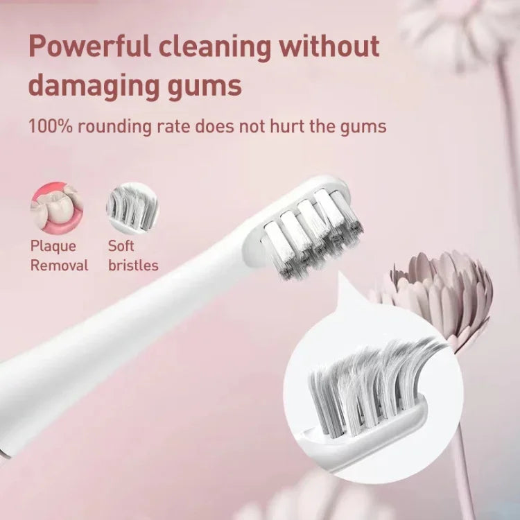 2 pièces/lot de têtes de rechange originales pour brosse à dents électrique à ondes acoustiques étanche Xiaomi Youpin SO WHITE HC0196, tête de rechange pour brosse à dents