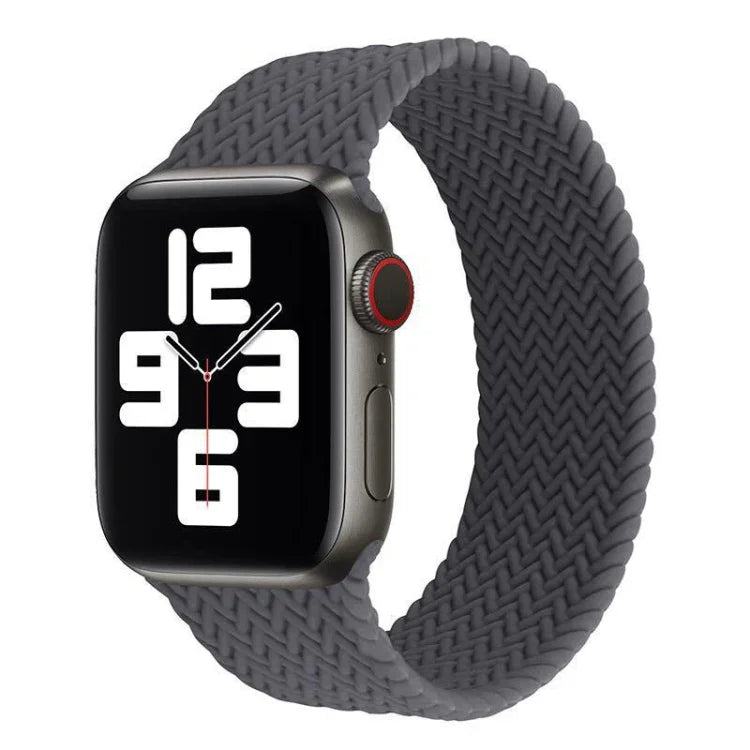 Single-turn Woven Pattern Silicone Watchband For Apple Watch Series 6 & SE & 5 & 4 40mm / 3 & 2 & 1 38mm, S, M, L