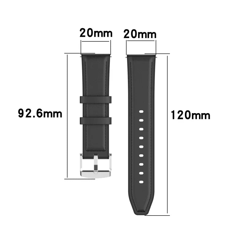 Bracelet de rechange en cuir silicone 20mm pour Samsung Galaxy Watch 3 41mm, Pour Samsung Galaxy Watch 3 41mm