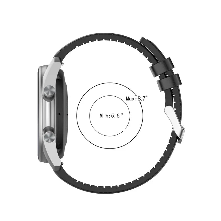 Bracelet de rechange en cuir silicone 22 mm pour Samsung Galaxy Watch 3 45 mm, Pour Samsung Galaxy Watch 3 45 mm