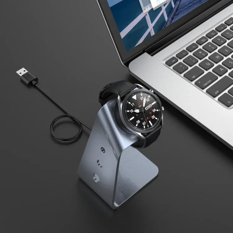 Pour Samsung R500 / Galaxy Watch 3 Support de chargeur magnétique universel en alliage d'aluminium avec protection de puce, prend en charge la charge rapide, Pour Samsung R500