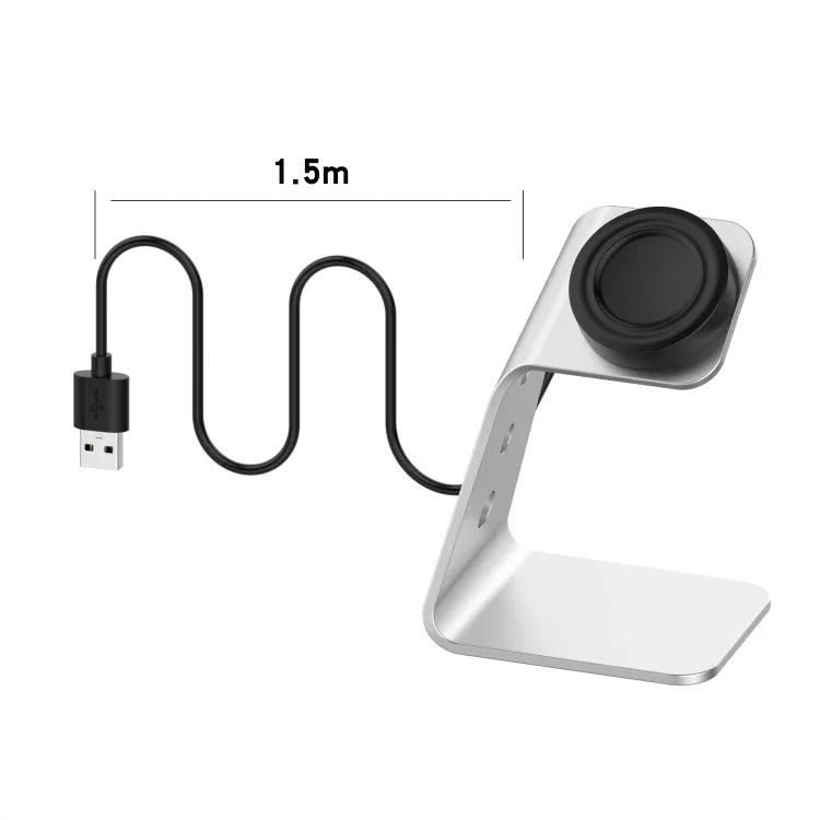 Pour Samsung R800 / Galaxy Watch Support de Chargeur Magnétique Universel en Alliage d'Aluminium avec Protection de Puce, Supporte la Charge Rapide, Pour Samsung R800