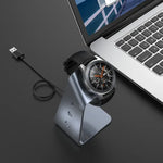 Pour Samsung R800 / Galaxy Watch Support de Chargeur Magnétique Universel en Alliage d'Aluminium avec Protection de Puce, Supporte la Charge Rapide, Pour Samsung R800