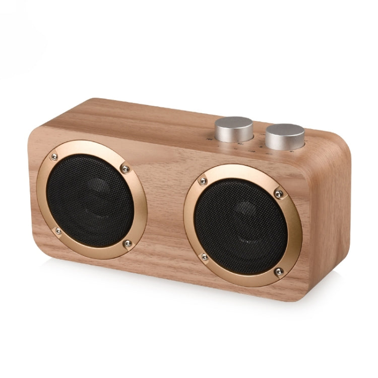 Enceinte Bluetooth en Bois avec Subwoofer Q7, Support Carte TF & Clé USB & AUX 3,5mm, Q7