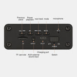 Haut-parleur Bluetooth en bois W5C avec subwoofer et horloge, prend en charge les cartes TF et l'entrée auxiliaire 3,5 mm, bois marron, bois jaune