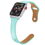 Bracelet de rechange en cuir avec bouton en acier, pour Apple Watch Series 7 41mm / & 6 & SE & 5 & 4 40mm, pour Apple Watch Series 7 45mm / & 6 & SE & 5 & 4 44mm