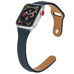 Bracelet de rechange en cuir avec bouton en acier, pour Apple Watch Series 7 41mm / & 6 & SE & 5 & 4 40mm, pour Apple Watch Series 7 45mm / & 6 & SE & 5 & 4 44mm