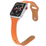 Bracelet de rechange en cuir avec bouton en acier, pour Apple Watch Series 7 41mm / & 6 & SE & 5 & 4 40mm, pour Apple Watch Series 7 45mm / & 6 & SE & 5 & 4 44mm
