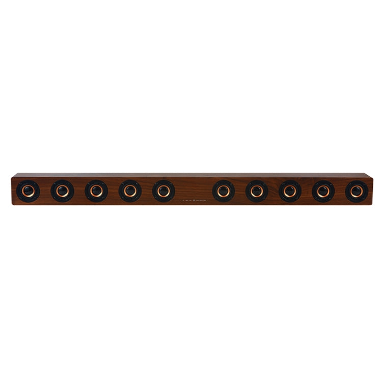 Enceinte Bluetooth 4.2 en Bois avec Subwoofer D90 et Télécommande, Support Carte TF & AUX 3,5mm Coaxial & Fibre Optique & Clé USB, Subwoofer D90+
