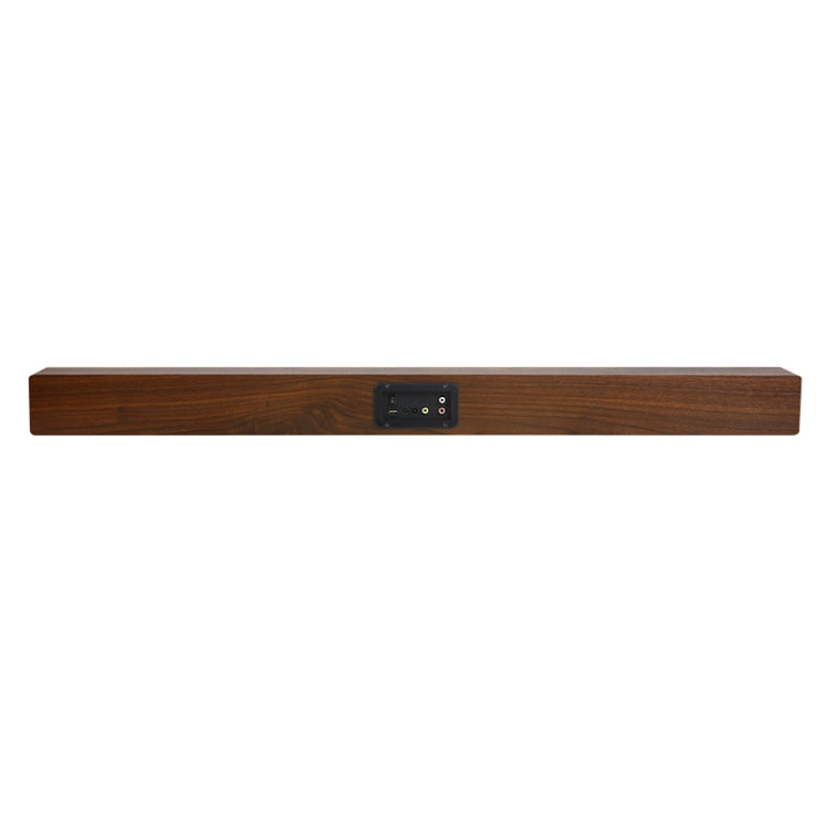 Enceinte Bluetooth 4.2 en Bois avec Subwoofer D90 et Télécommande, Support Carte TF & AUX 3,5mm Coaxial & Fibre Optique & Clé USB, Subwoofer D90+