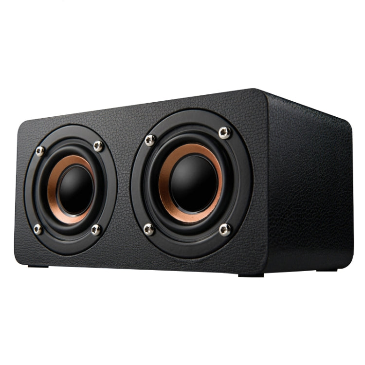 Enceinte Bluetooth 4.2 en Bois avec Subwoofer M5, Support Carte TF & AUX 3,5mm & Radio FM