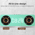 Enceinte Bluetooth 4.2 en Bois avec Subwoofer M5, Support Carte TF & AUX 3,5mm & Radio FM