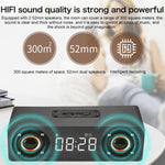 Enceinte Bluetooth 4.2 en Bois avec Subwoofer M5, Support Carte TF & AUX 3,5mm & Radio FM