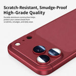 Armor Full-Coverage Frosted Metal Camera Lens Protector, For iPhone 18 Pro, For iPhone 18 Pro Max