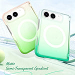 Macaron Gradient Magnetic PC Foldable Phone Case, For iPhone Duo