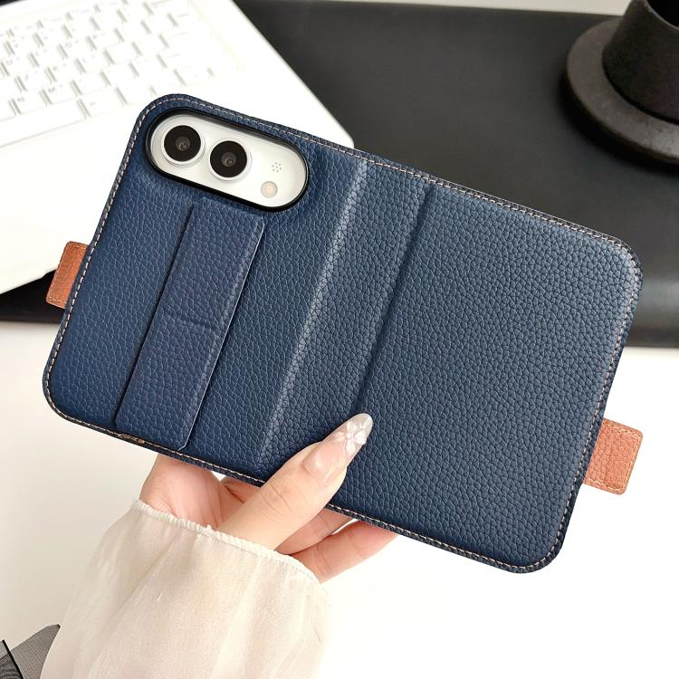 Litchi Texture Foldable Stand Phone Leather Case with Screen Protector, For iPhone Duo