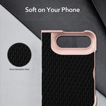 Integrated Flip Cover Holder Spray-Coated Finish Phone Case, For iPhone Duo