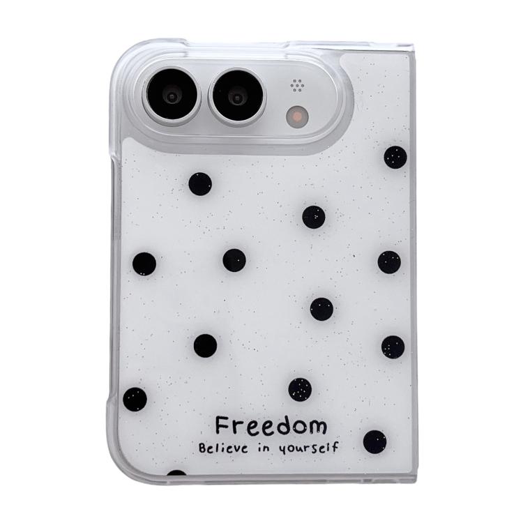 Glitter Powder Dots Pattern Phone Case, For iPhone Duo