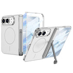 GKK Integrated Magnetic Hinge Side Foldable Holder Full Coverage Phone Case, For iPhone Duo