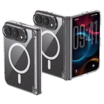 Spring Hinge Magnetic Clear PC Phone Case, For iPhone Duo