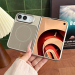 Solid Color Shockproof Magnetic PC Phone Case, For iPhone Duo