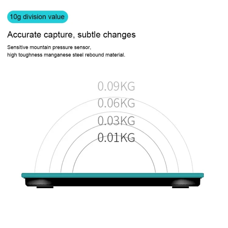 Balance électronique domestique intelligente pour mesure de la masse grasse corporelle, version à piles
