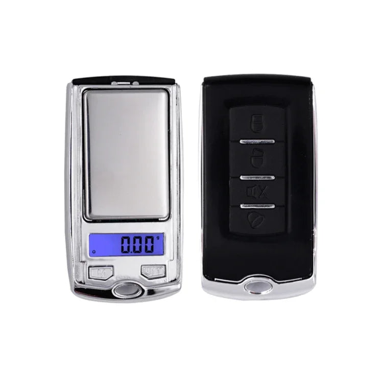 ATP136 Balance de précision électronique portable en forme de clé de voiture pour diamant et bijoux en or (0,01g~100g), Piles non incluses, ATP136 100g / 0,01g