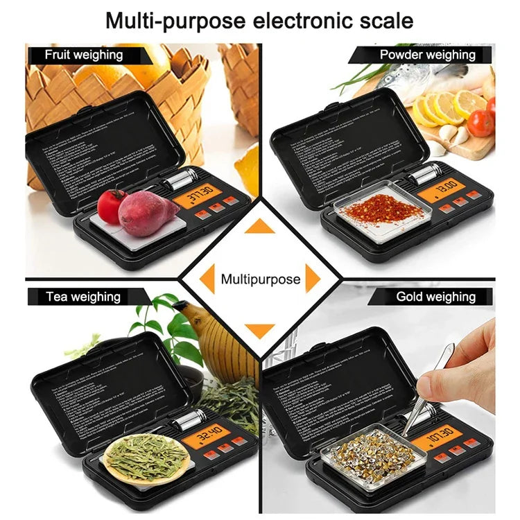 Balance de précision portable pour bijoux 200g/0.01g Mini balance électronique Balance électronique de précision pour carats, 200g/0.01g