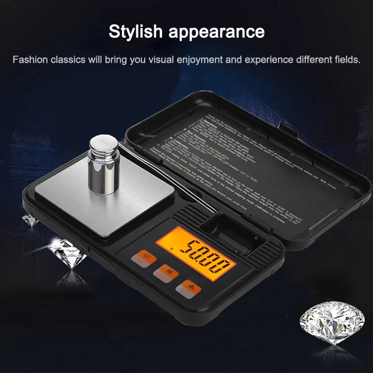 Balance de précision portable pour bijoux 200g/0.01g Mini balance électronique Balance électronique de précision pour carats, 200g/0.01g
