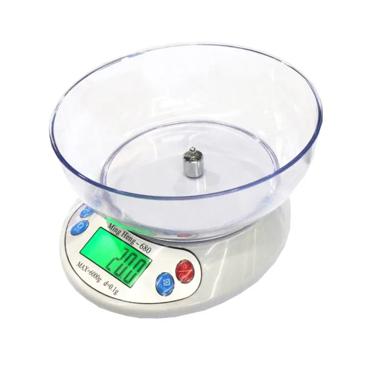 MH-680 Balance de cuisine électronique numérique LCD 2,2 pouces 6000g x 0,1g, MH-680 6kg x 0,1g