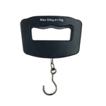A09 Balance numérique de poche 50kg x 10g pour bagages avec écran LCD de 1,7 pouces, balance à crochet