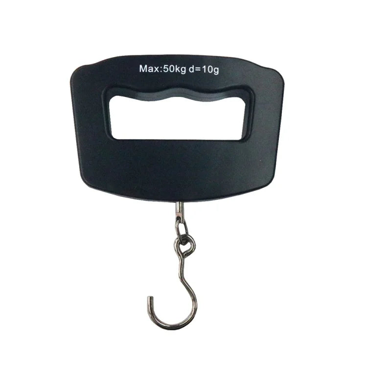 A09 Balance numérique de poche 50kg x 10g pour bagages avec écran LCD de 1,7 pouces, balance à crochet