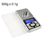 Balance électronique portable de poche MH-100 500g x 0,1g haute précision avec écran LCD 1,6 pouces, 500g/0,1g
