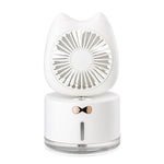 Humidificateur à pulvérisation rechargeable en forme de chat BD-MM1, ventilateur de bureau domestique