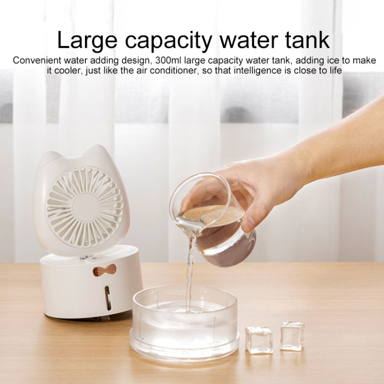 Humidificateur à pulvérisation rechargeable en forme de chat BD-MM1, ventilateur de bureau domestique