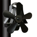 Ventilateur de poêle à bois à 5 pales en aluminium haute température alimenté par la chaleur YL-106, YL-106 (Argent), YL-106 (Blanc), YL-106 (Noir), YL-106 (Bronze), YL-106 (Gris), YL-106 (Or), YL-106 (Rouge Rose)